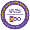 Den Hartog Glas heeft het GBO vakcertificaat behaald !!