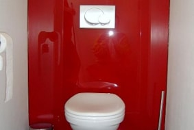 Toilet achterwanden
