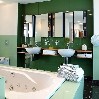 Badkamer achterwanden