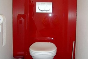 Toilet achterwanden